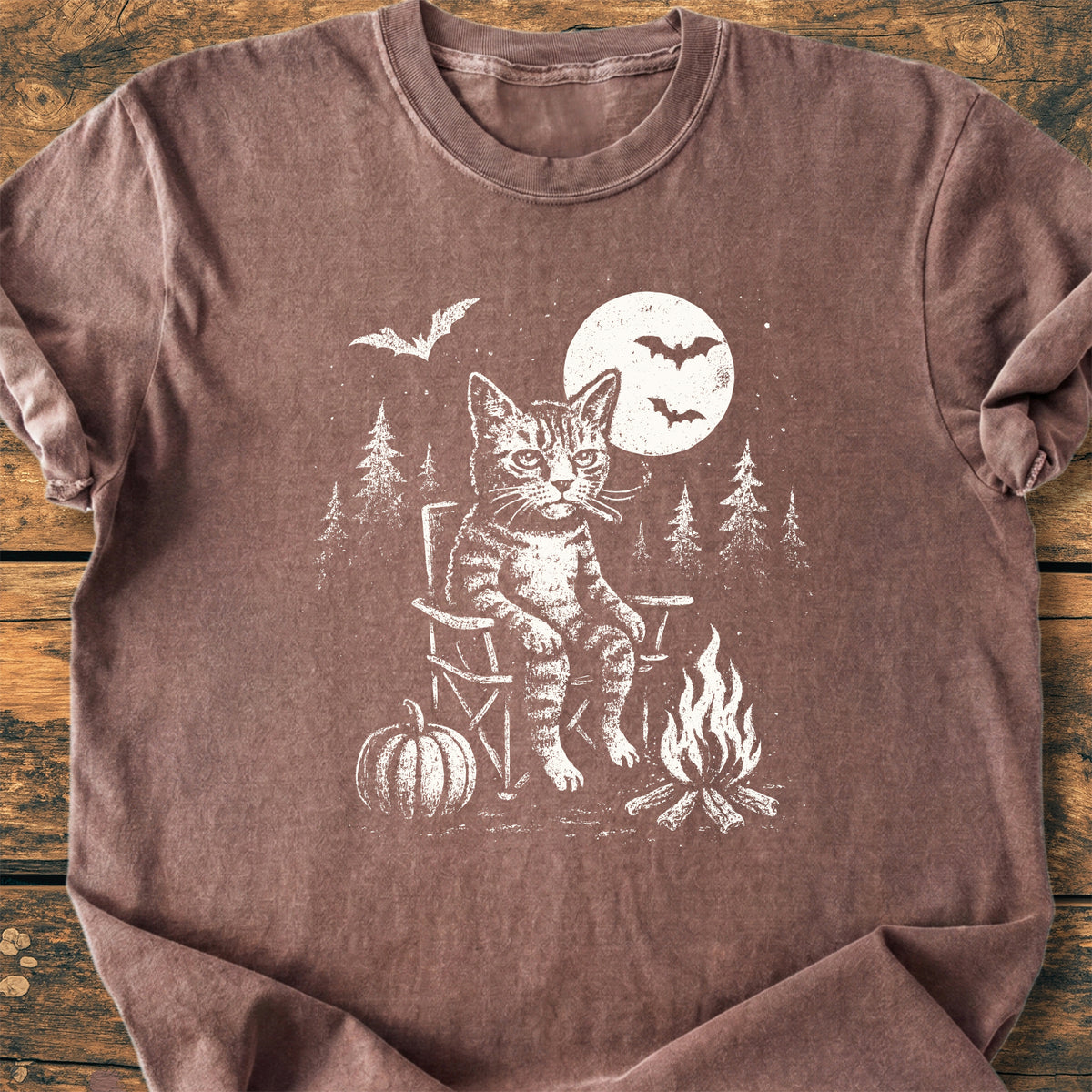 Campfire Catitude - Premium Vintage T-Shirt