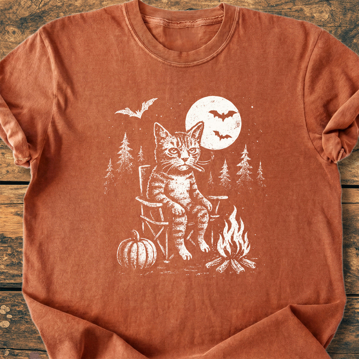 Campfire Catitude - Premium Vintage T-Shirt