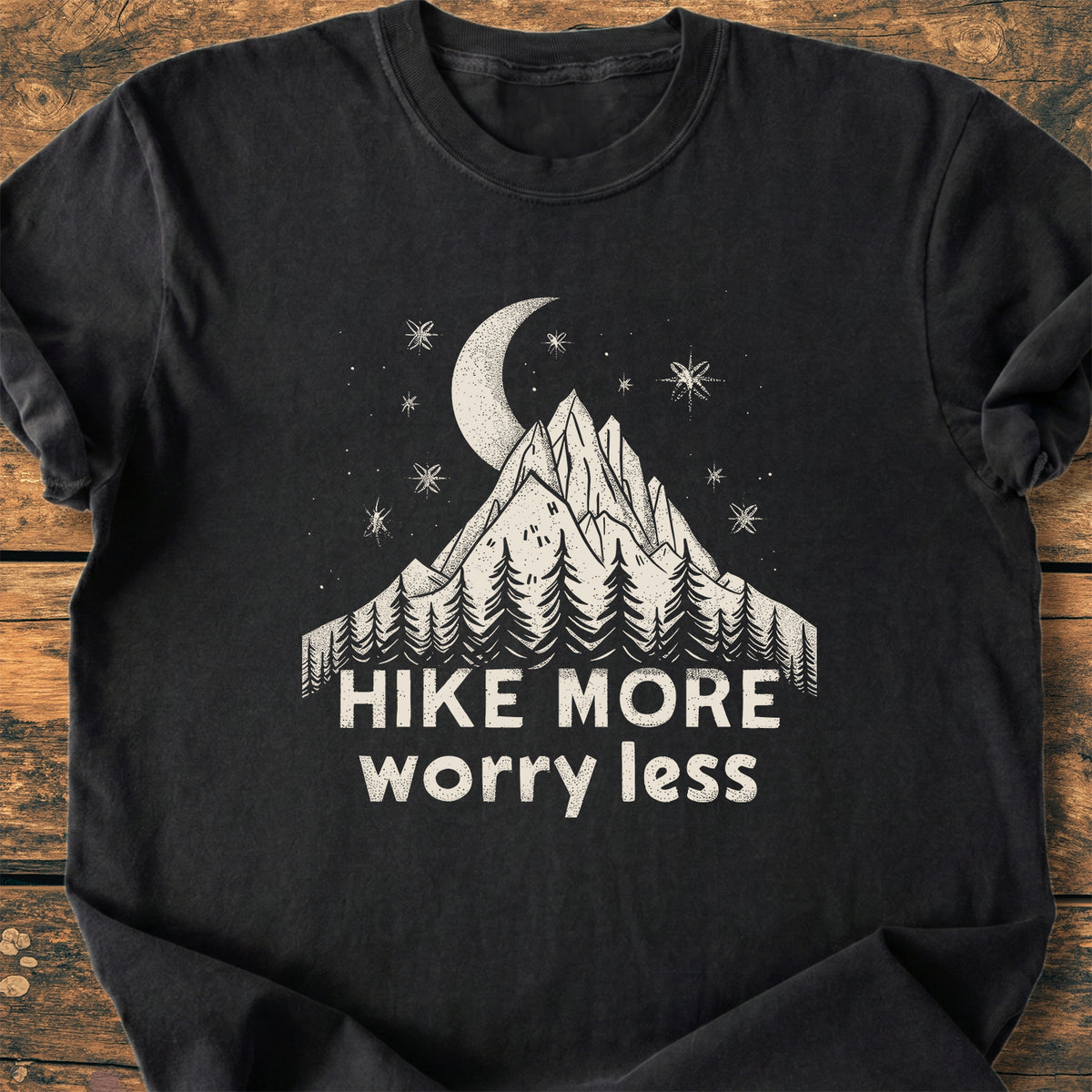 Hike More Worry Less - Premium Vintage Tee