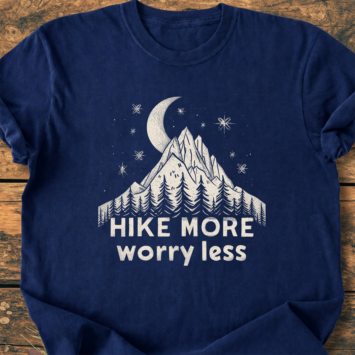 Hike More Worry Less - Premium Vintage Tee