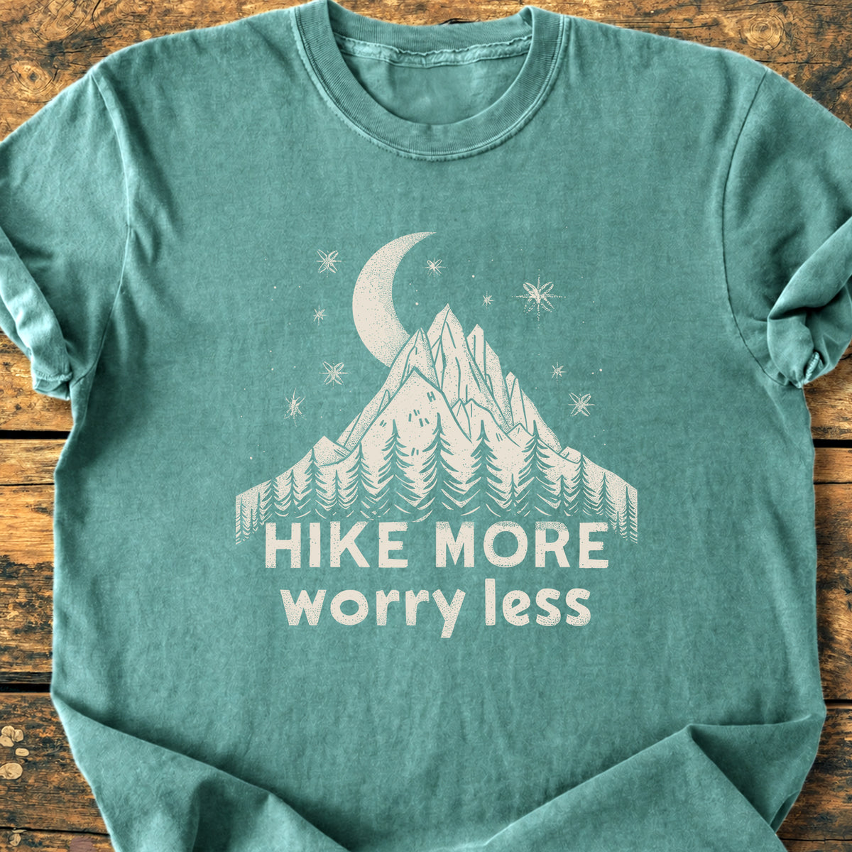Hike More Worry Less - Premium Vintage Tee