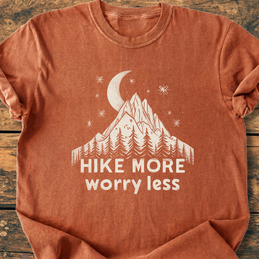 Hike More Worry Less - Premium Vintage Tee