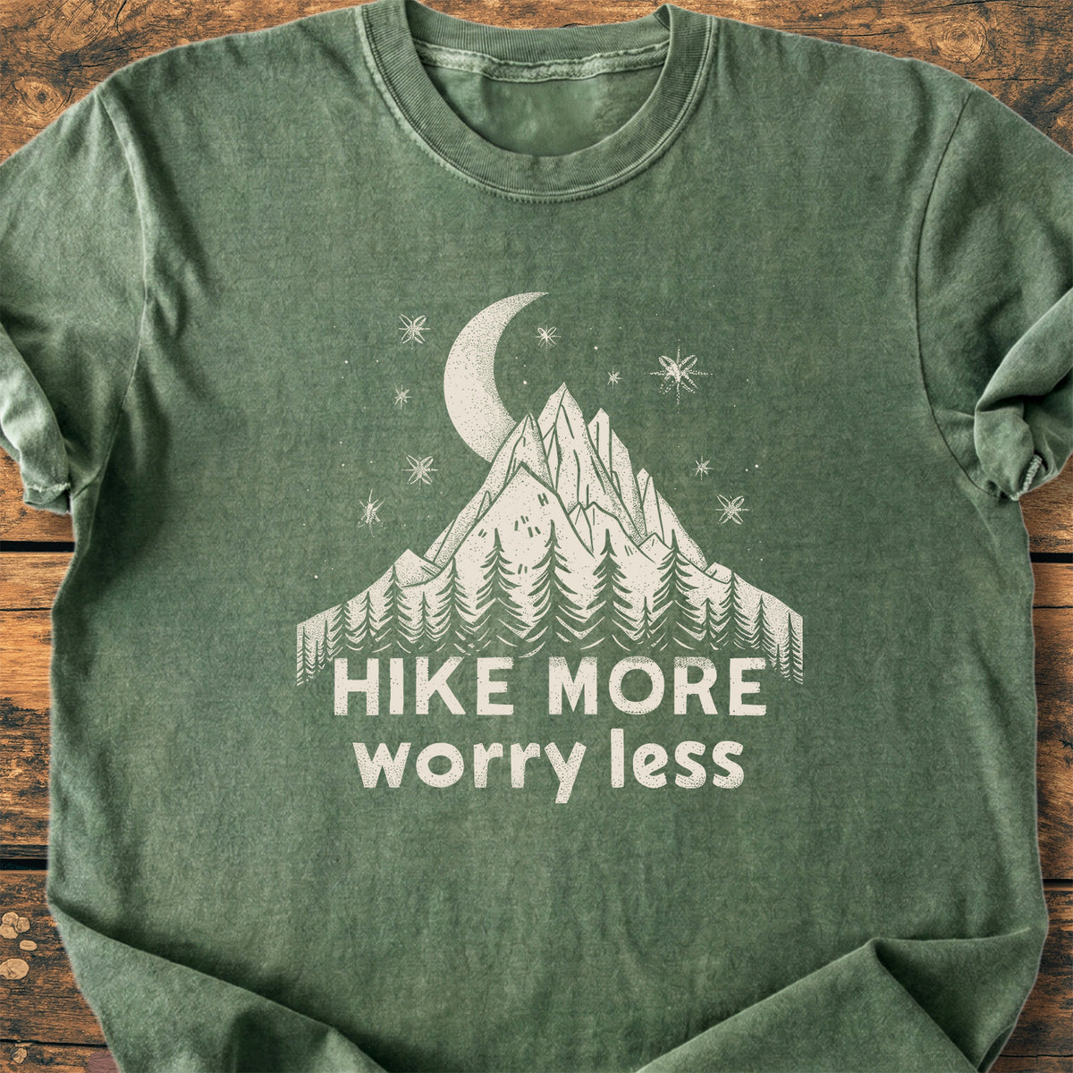 Hike More Worry Less - Premium Vintage Tee