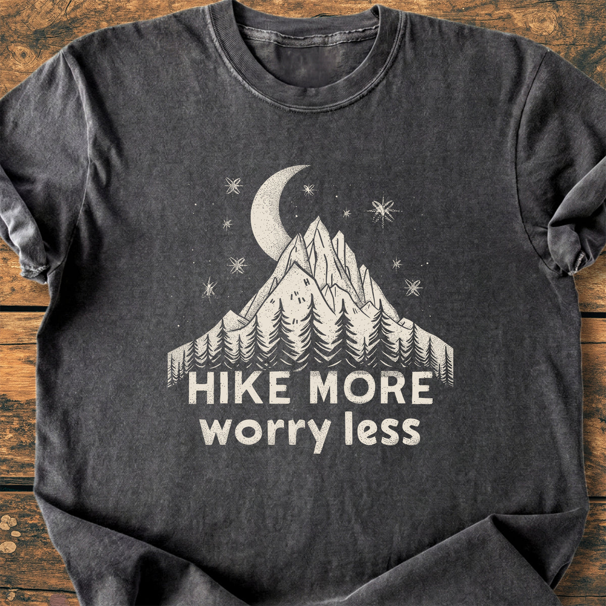 Hike More Worry Less - Premium Vintage Tee