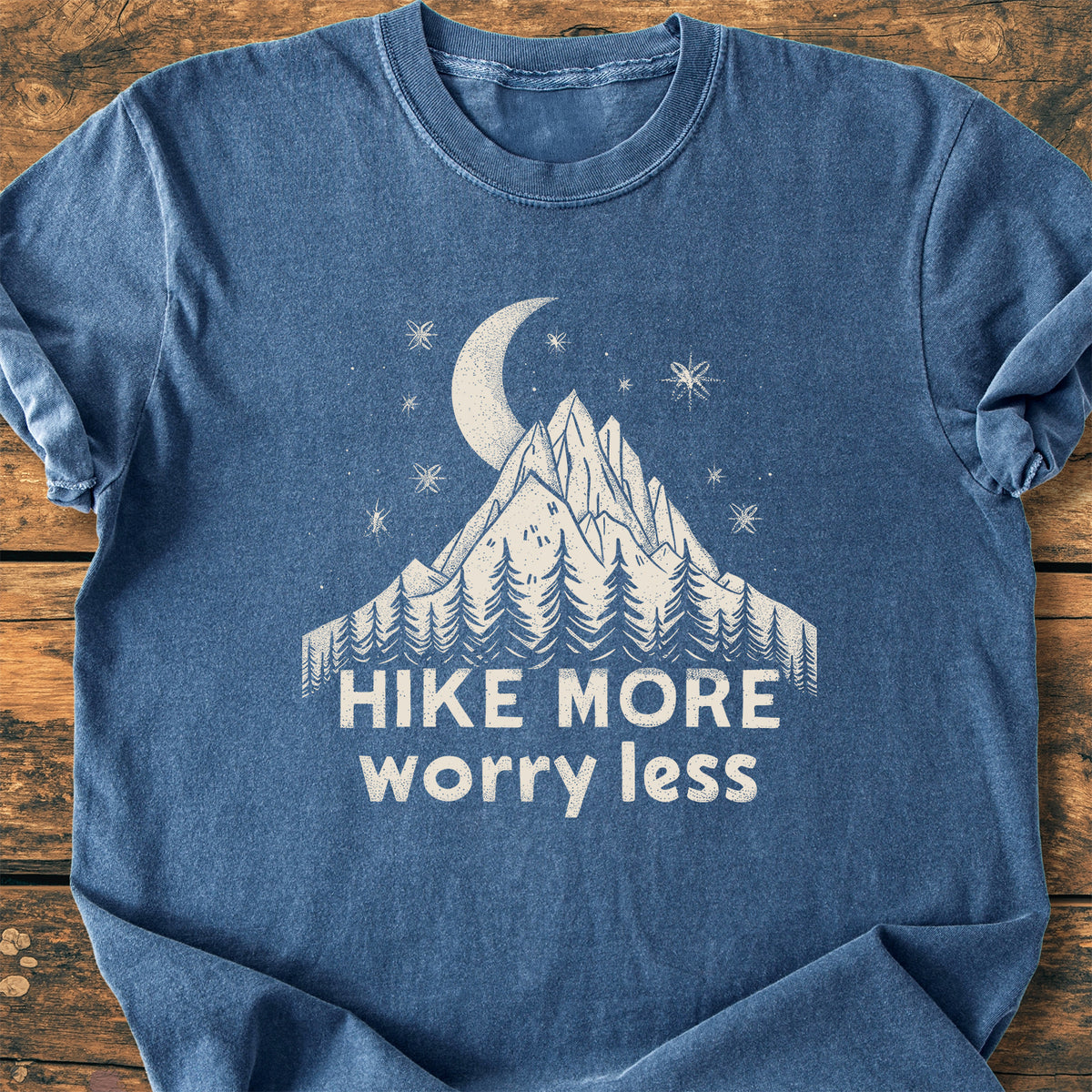 Hike More Worry Less - Premium Vintage Tee