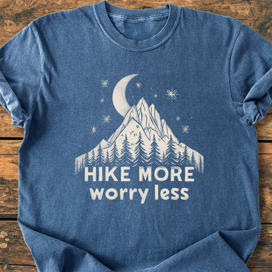 Hike More Worry Less - Premium Vintage Tee