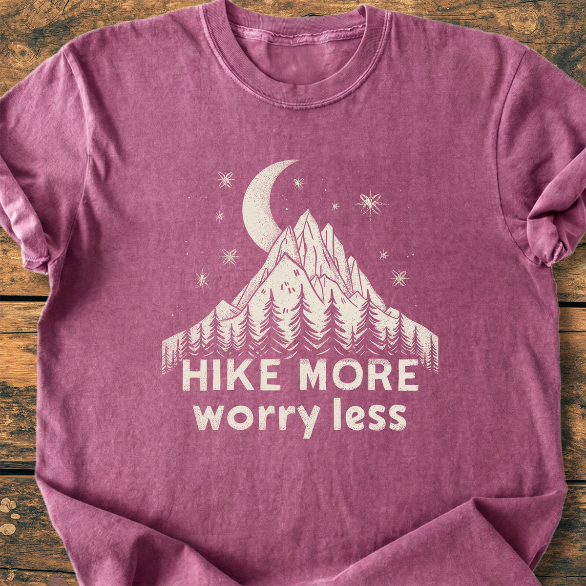 Hike More Worry Less - Premium Vintage Tee