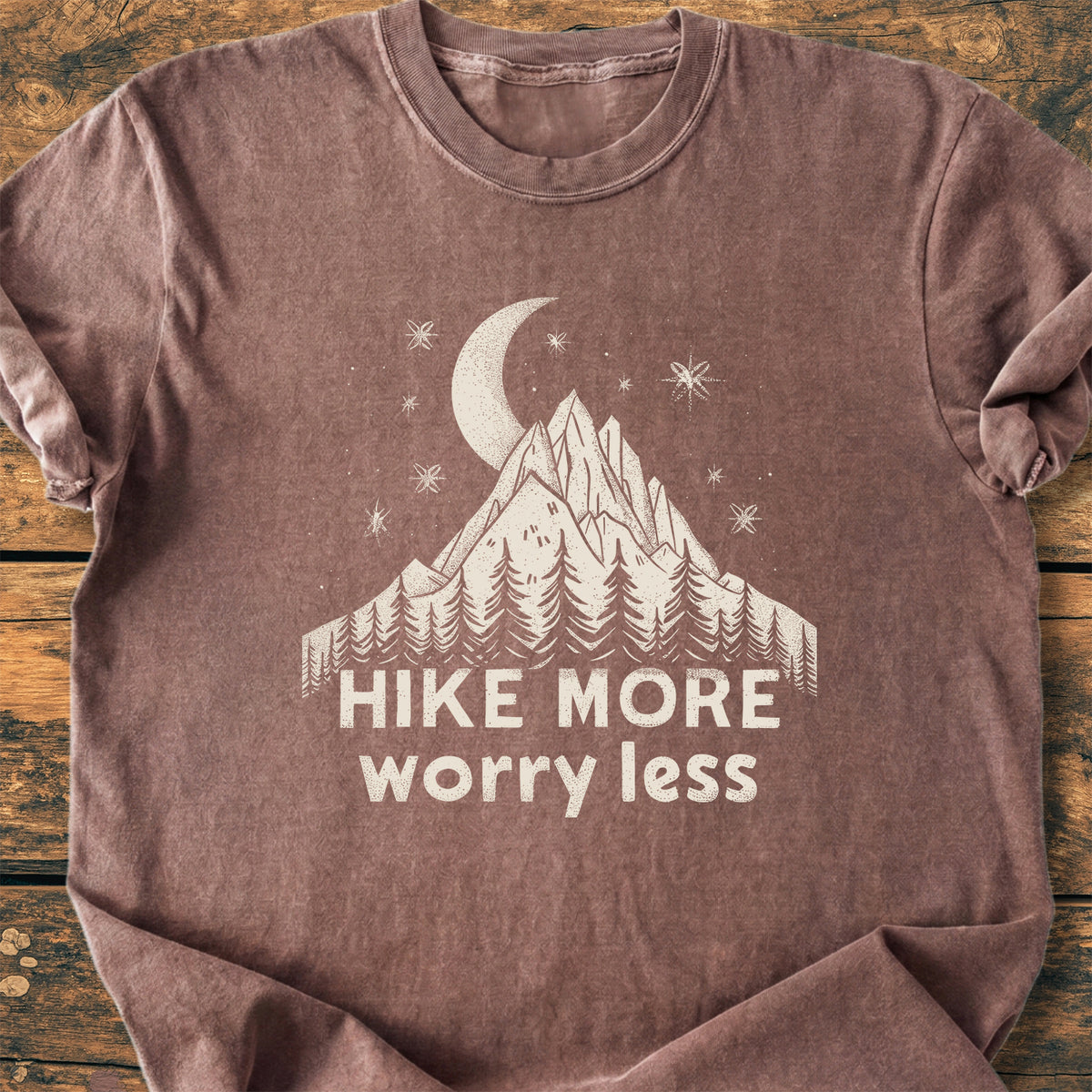 Hike More Worry Less - Premium Vintage Tee