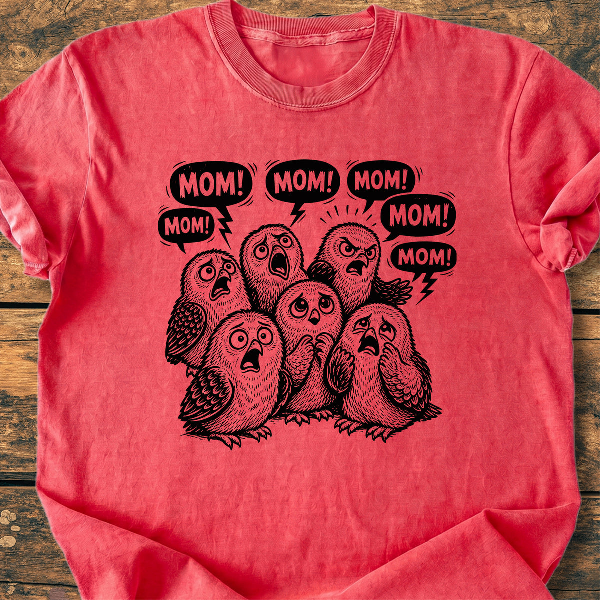 Owl Mom Mom Mom - Premium Vintage Tee
