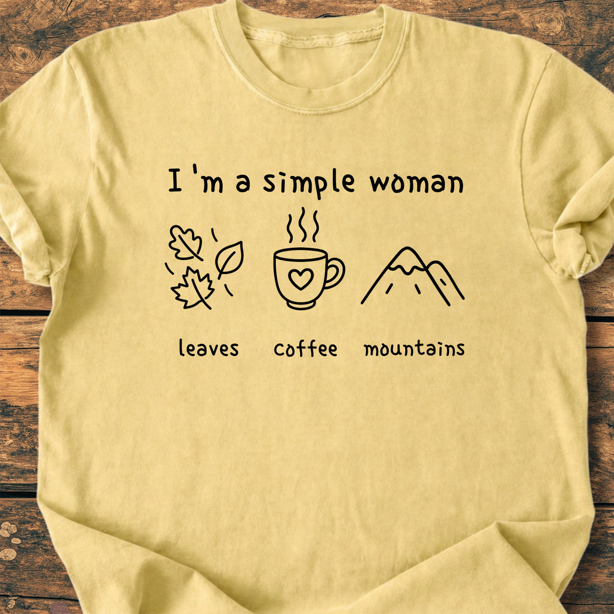 Simple Woman Fall - Premium Vintage Tee