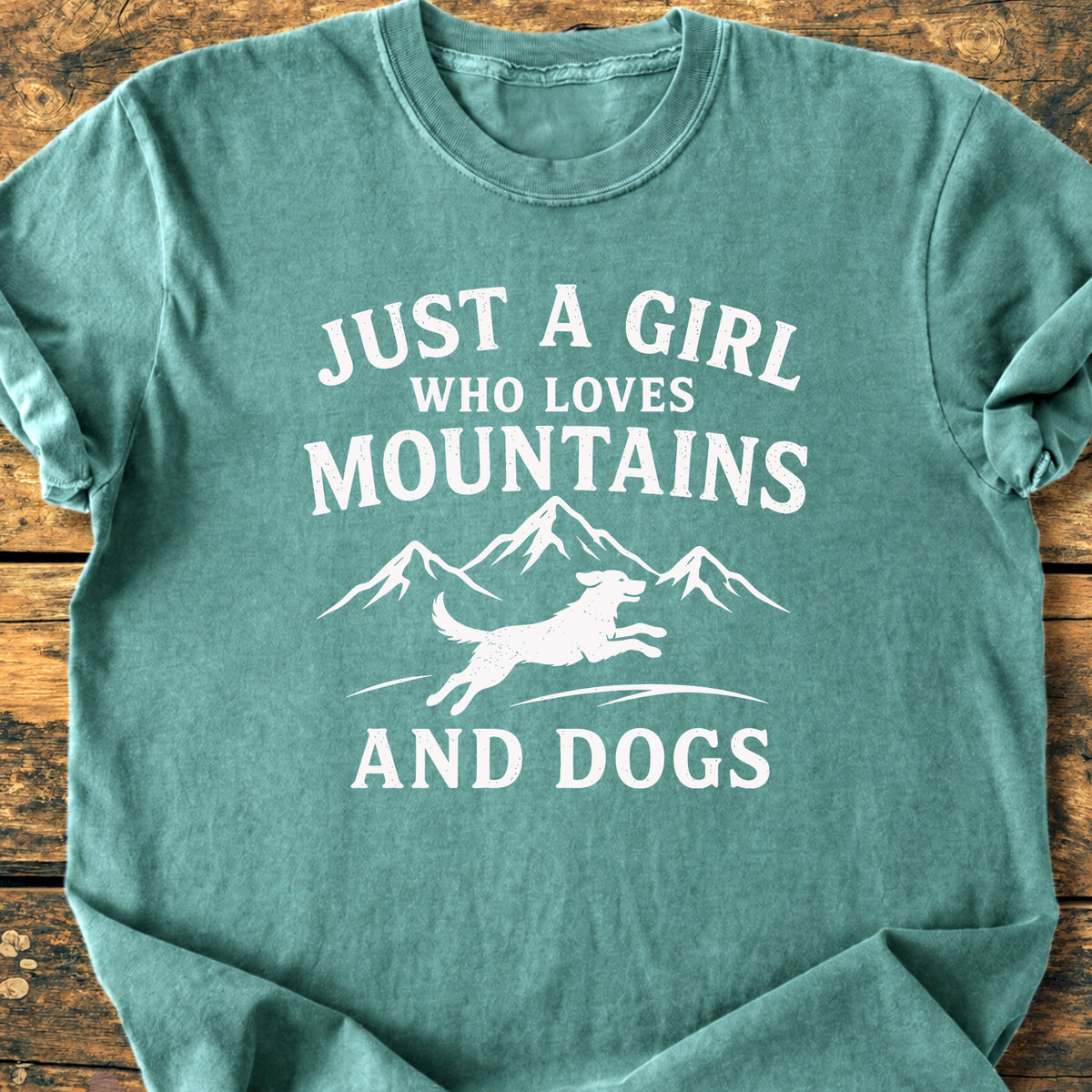 Mountains And Dogs - Premium Vintage Tee