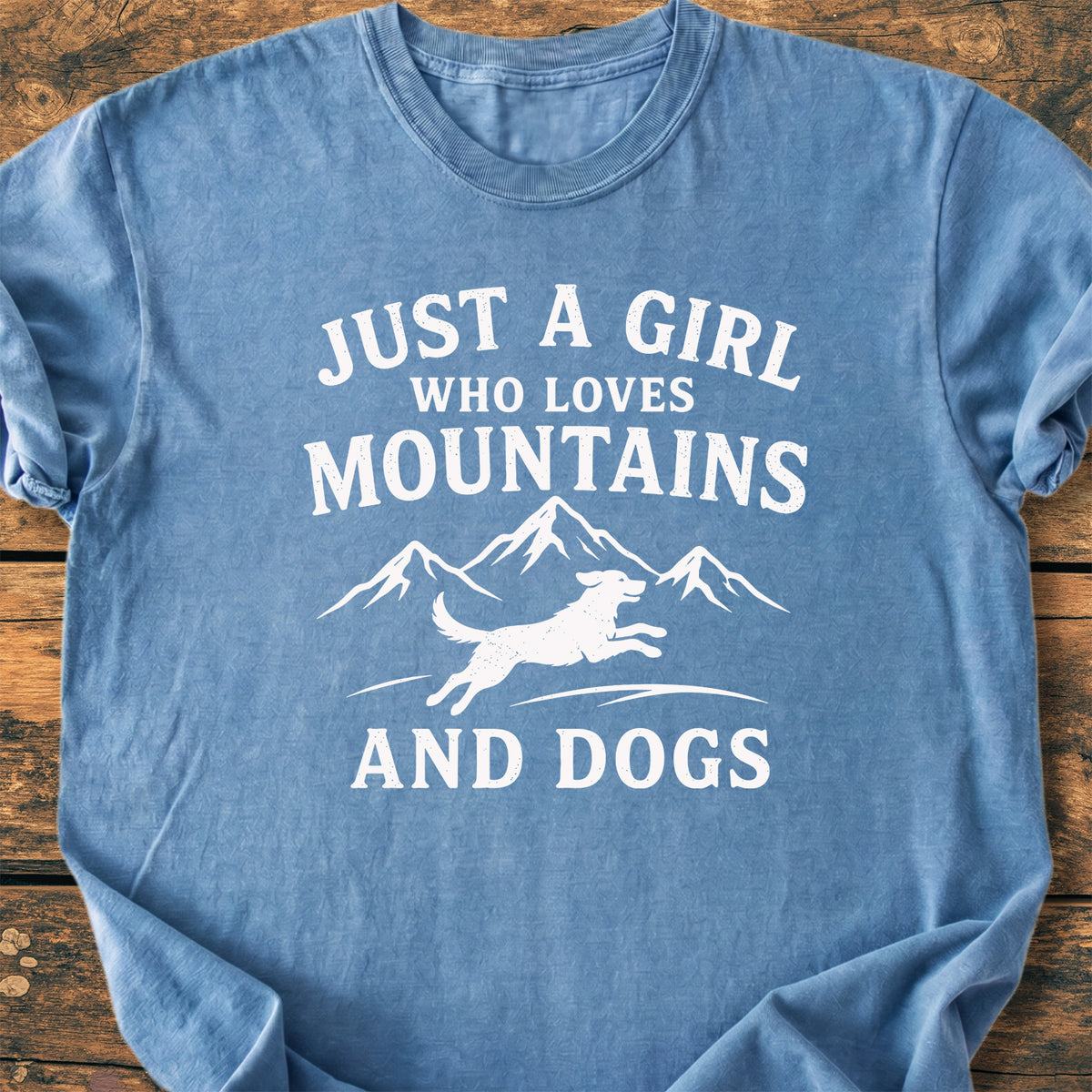 Mountains And Dogs - Premium Vintage Tee