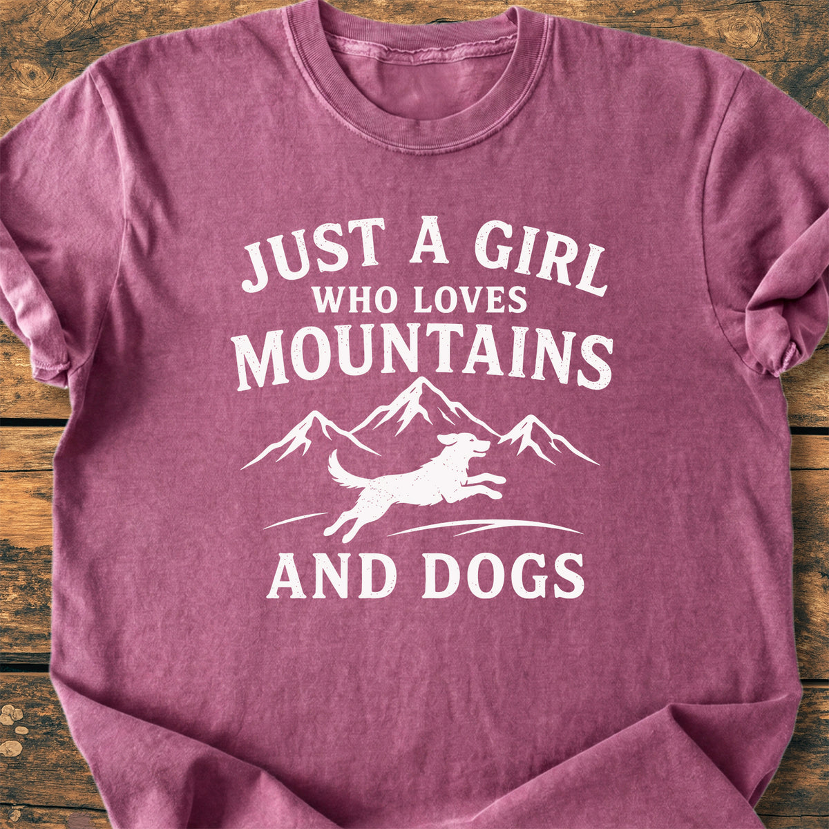 Mountains And Dogs - Premium Vintage Tee