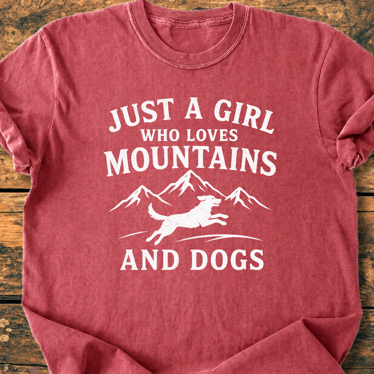 Mountains And Dogs - Premium Vintage Tee