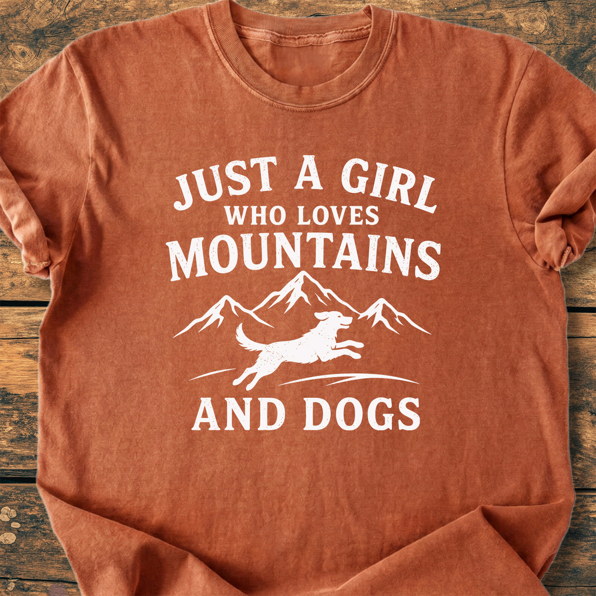 Mountains And Dogs - Premium Vintage Tee