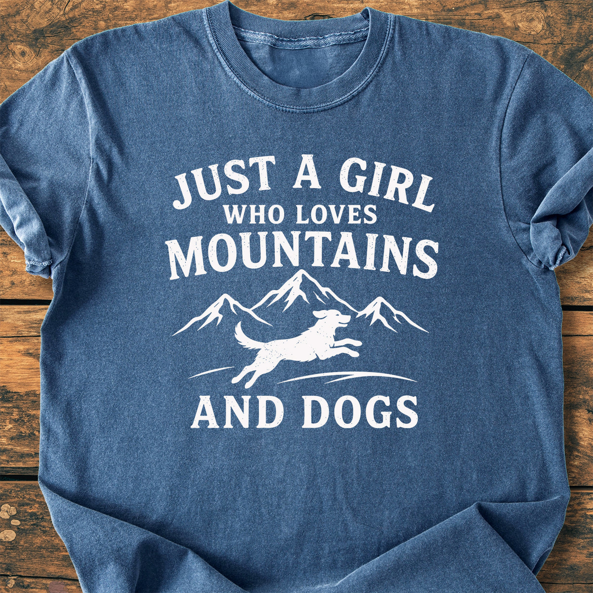 Mountains And Dogs - Premium Vintage Tee