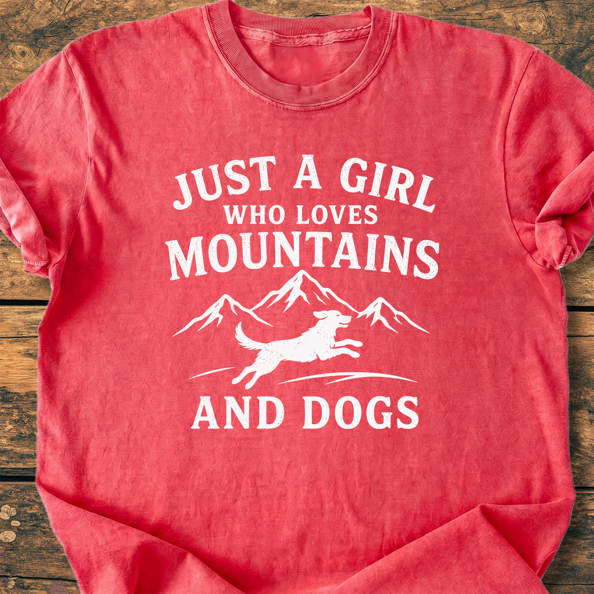 Mountains And Dogs - Premium Vintage Tee