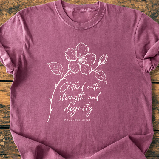 Strength And Dignity - Premium Vintage Tee