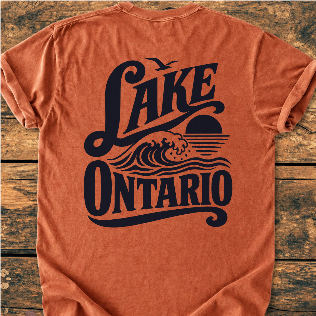 Lake Ontario BACK PRINT - Premium Vintage Tee