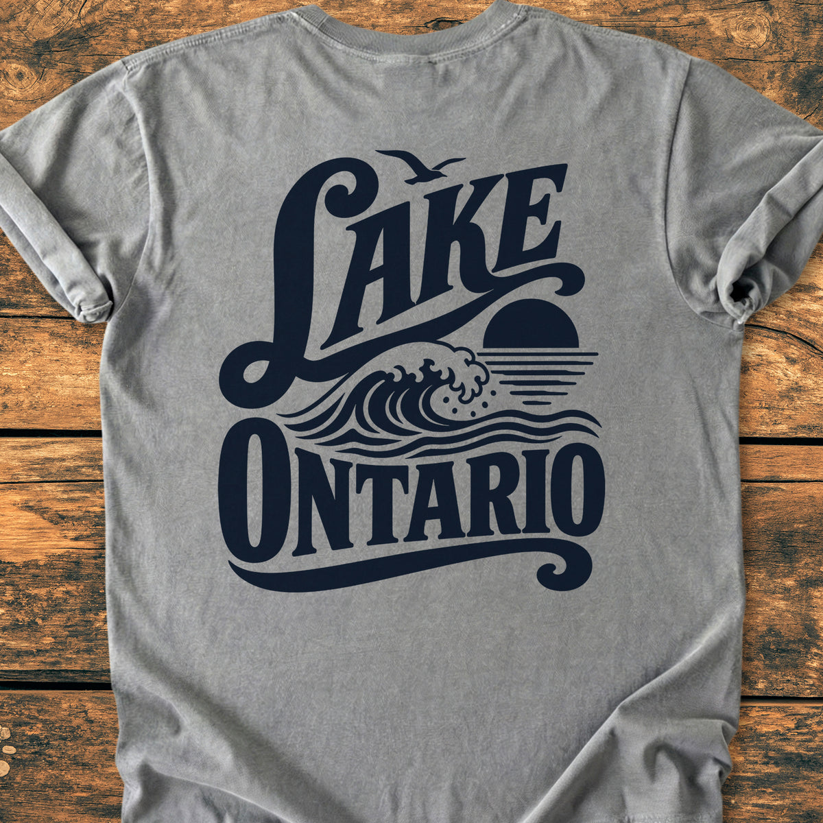 Lake Ontario BACK PRINT - Premium Vintage Tee