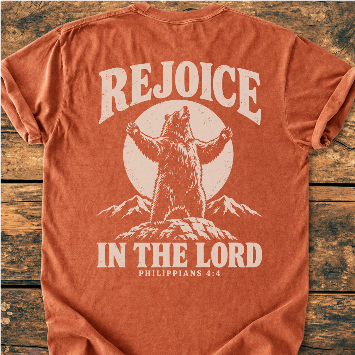 Rejoice BACK PRINT - Premium Vintage Tee