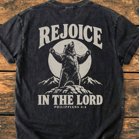 Rejoice BACK PRINT - Premium Vintage Tee