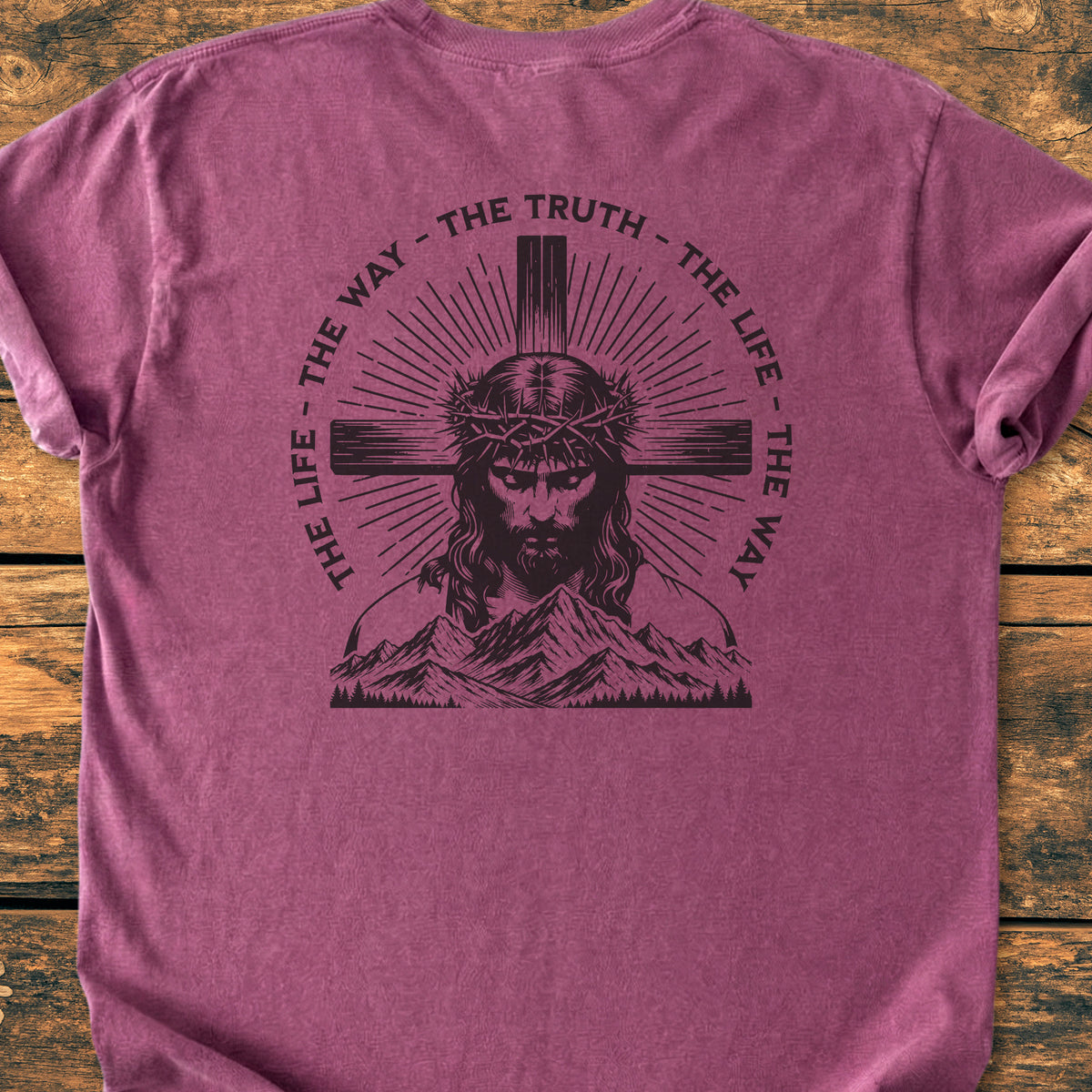 Jesus The Way BACK PRINT - Premium Vintage Tee