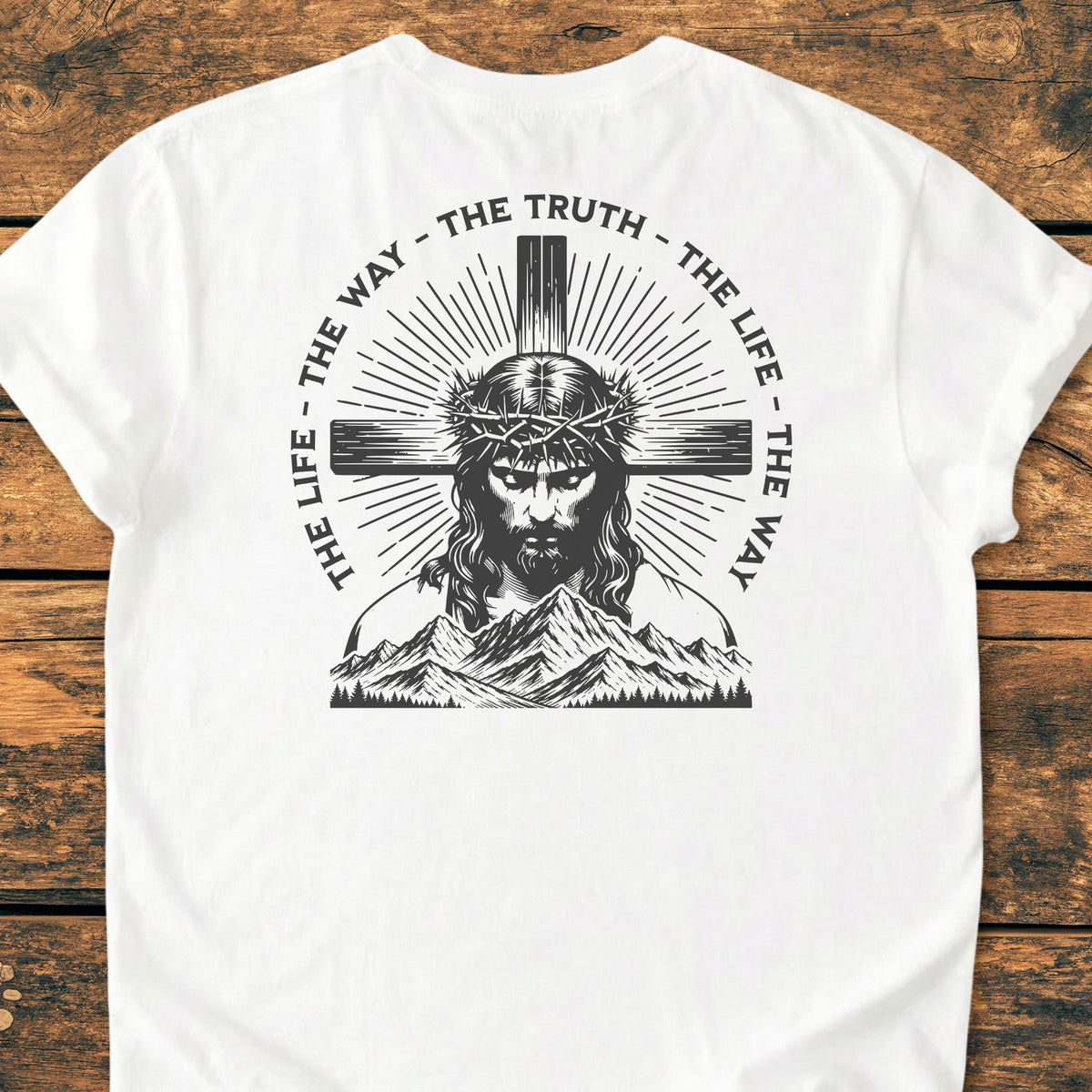 Jesus The Way BACK PRINT - Premium Vintage Tee
