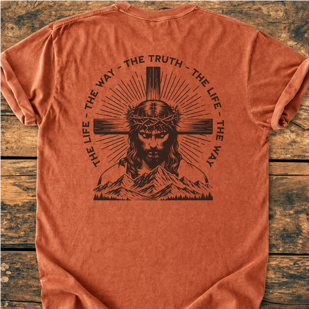 Jesus The Way BACK PRINT - Premium Vintage Tee