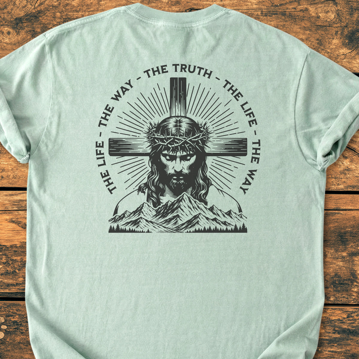 Jesus The Way BACK PRINT - Premium Vintage Tee