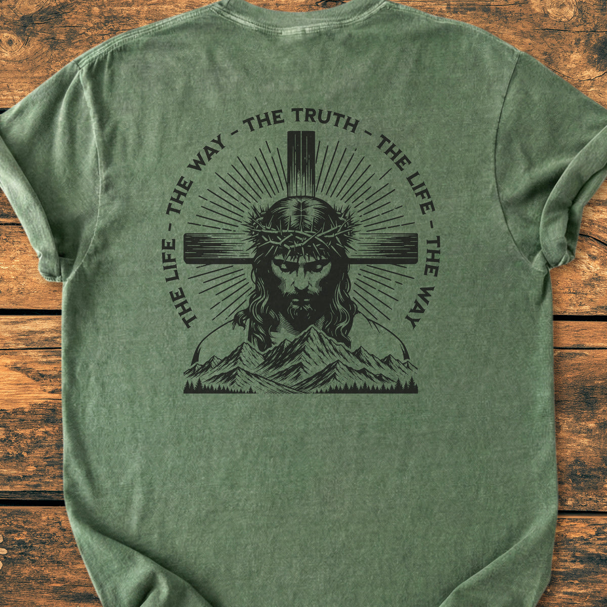 Jesus The Way BACK PRINT - Premium Vintage Tee