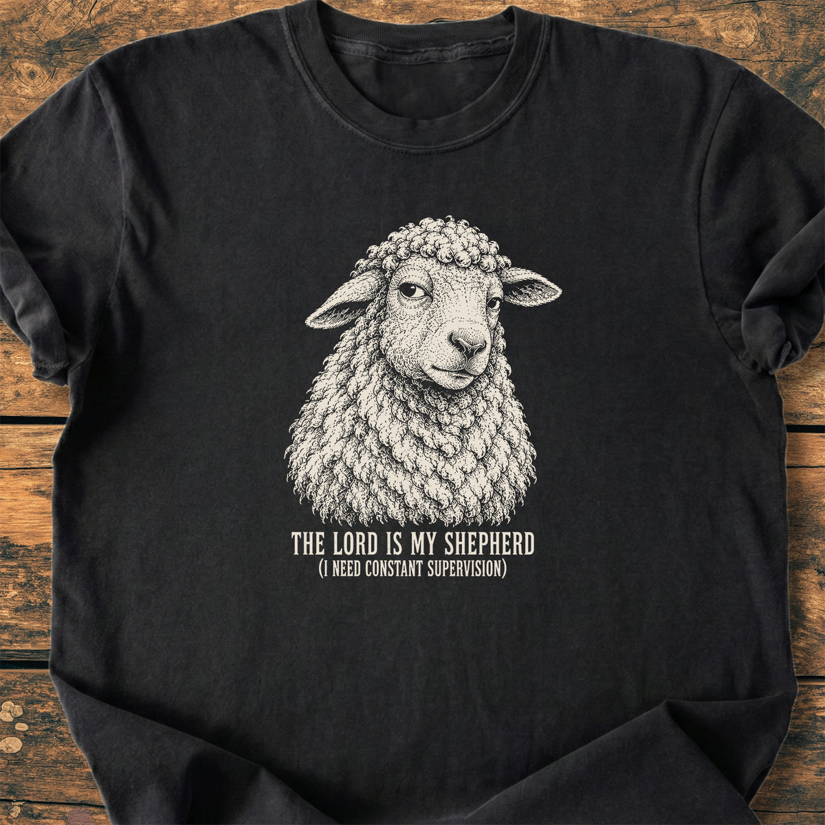 The Lord Is My Shepherd - Premium Vintage Tee
