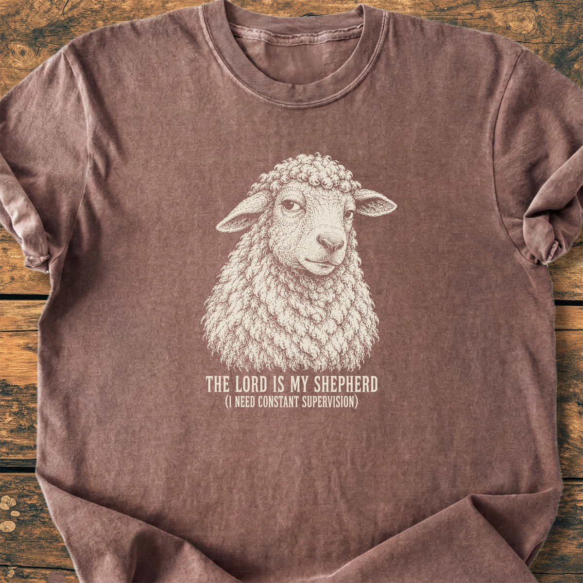 The Lord Is My Shepherd - Premium Vintage Tee