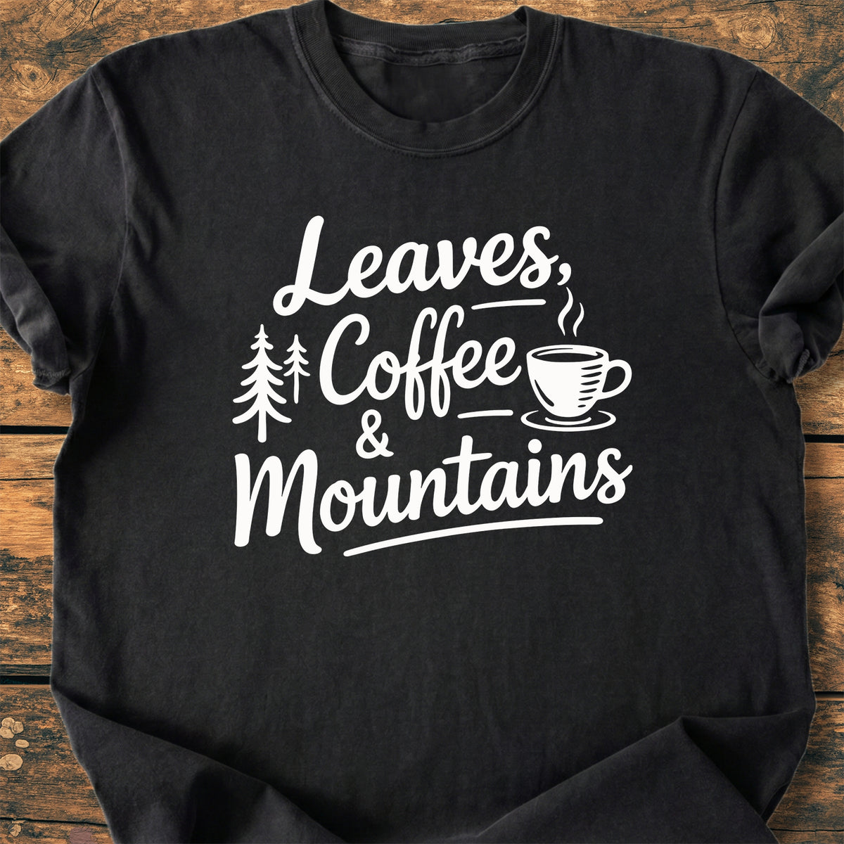 Leaves Coffee Mountains - Premium Vintage Tee