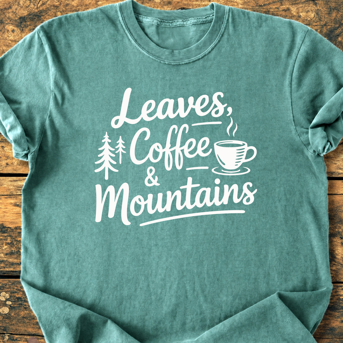 Leaves Coffee Mountains - Premium Vintage Tee