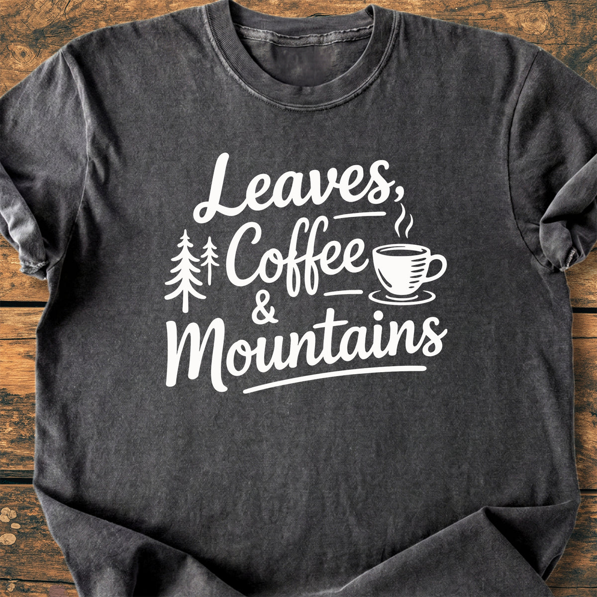 Leaves Coffee Mountains - Premium Vintage Tee