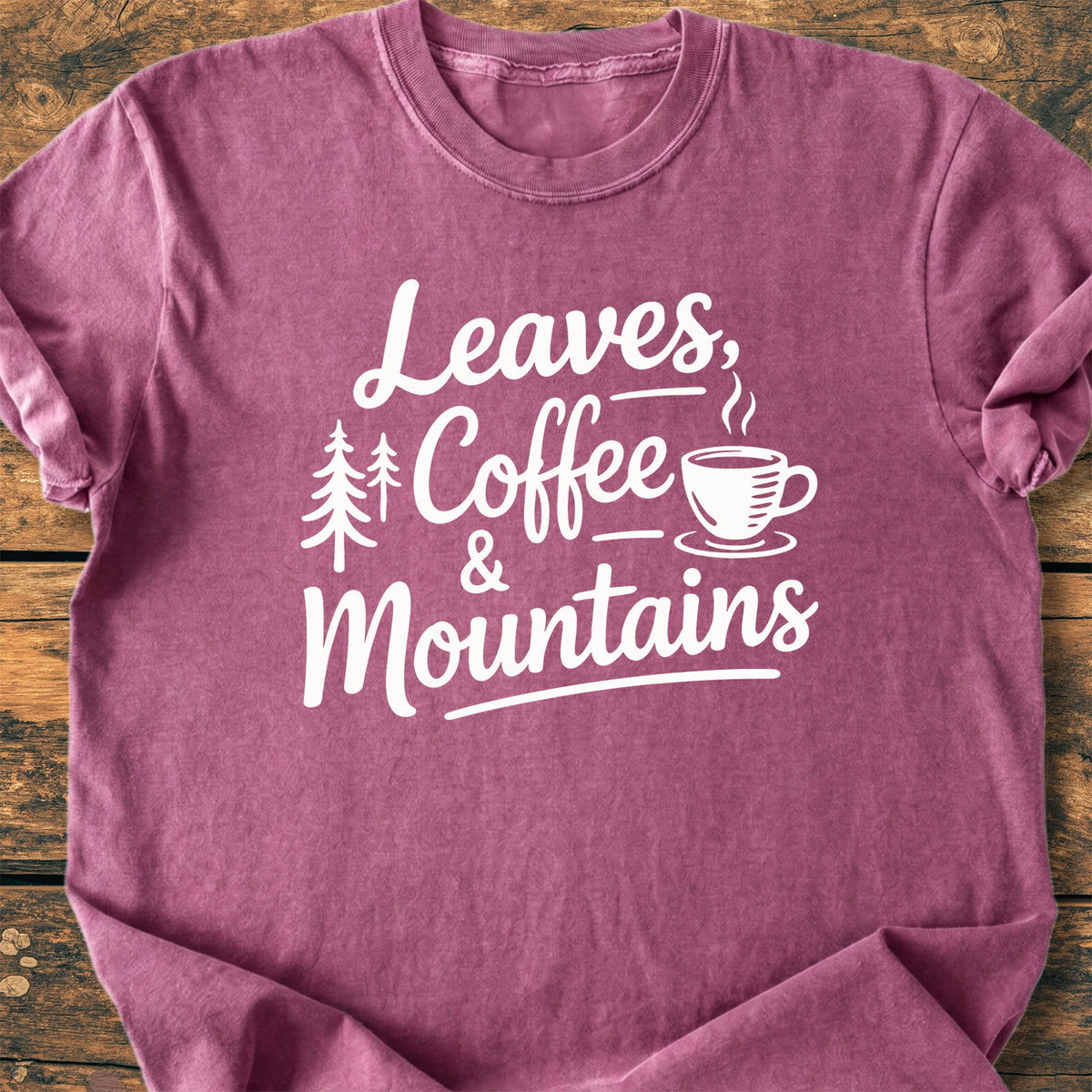 Leaves Coffee Mountains - Premium Vintage Tee