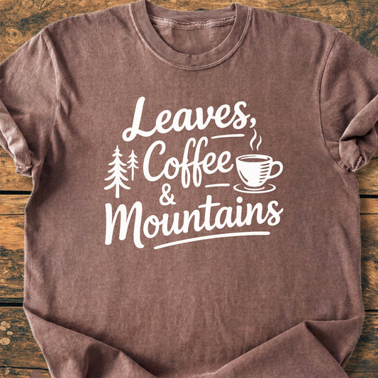 Leaves Coffee Mountains - Premium Vintage Tee