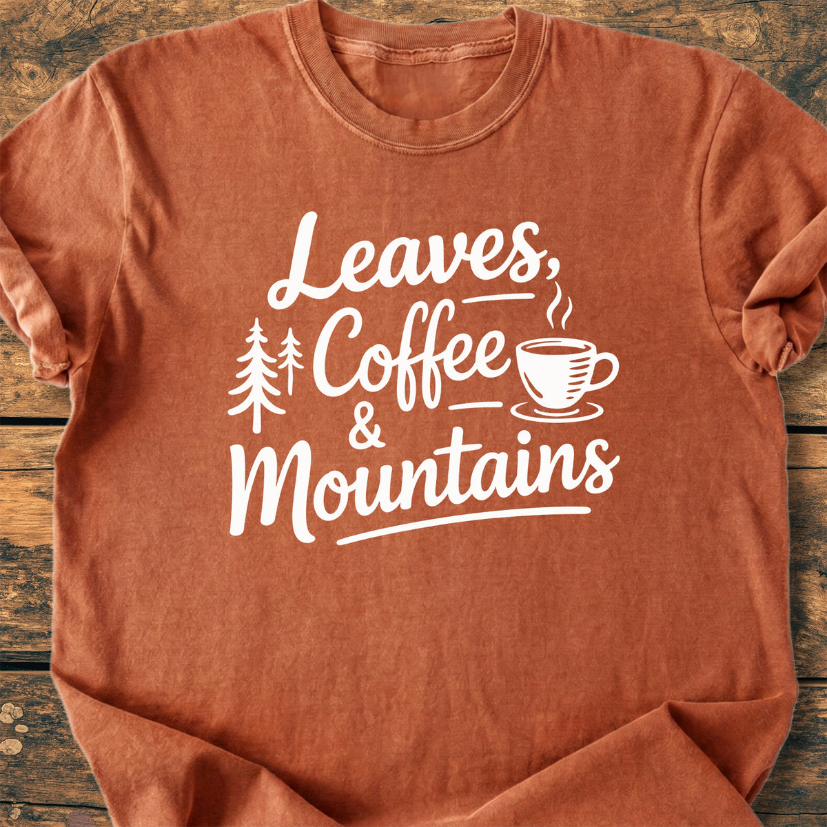 Leaves Coffee Mountains - Premium Vintage Tee