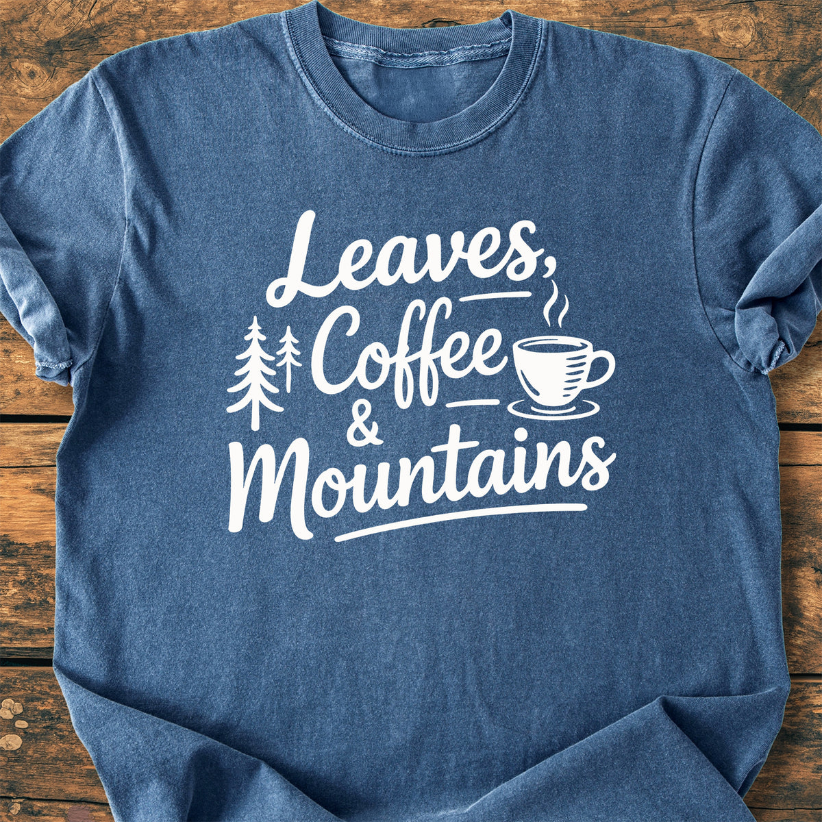 Leaves Coffee Mountains - Premium Vintage Tee