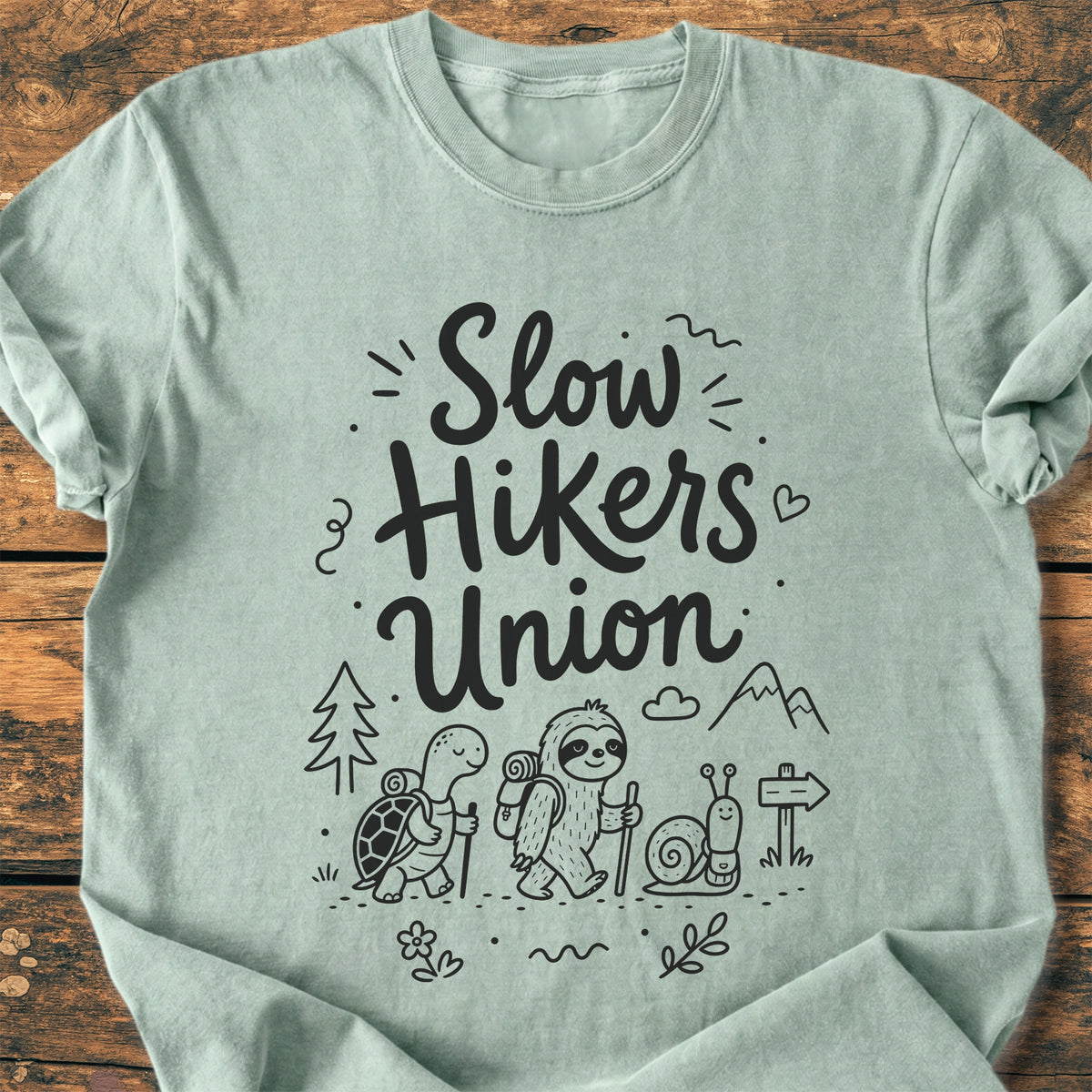 Slow Hikers Union - Premium Vintage Tee