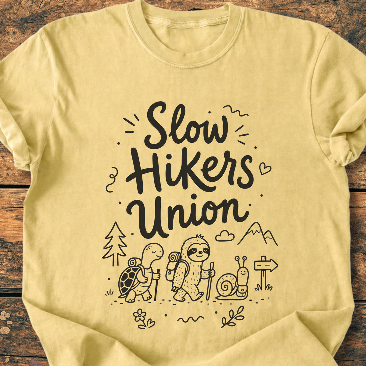Slow Hikers Union - Premium Vintage Tee