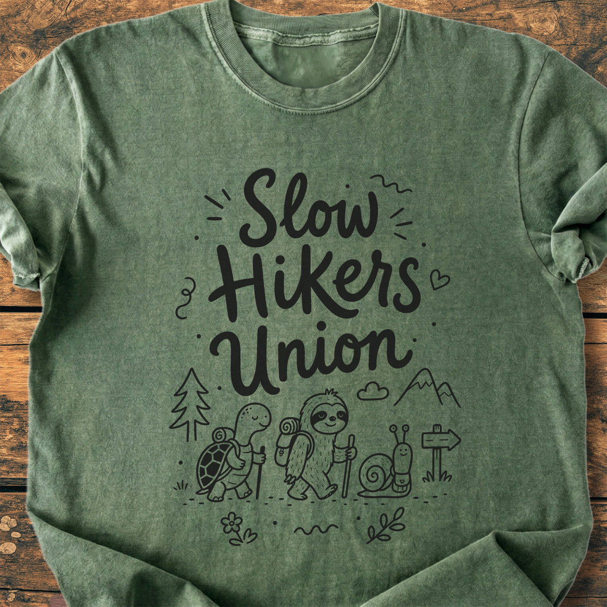 Slow Hikers Union - Premium Vintage Tee