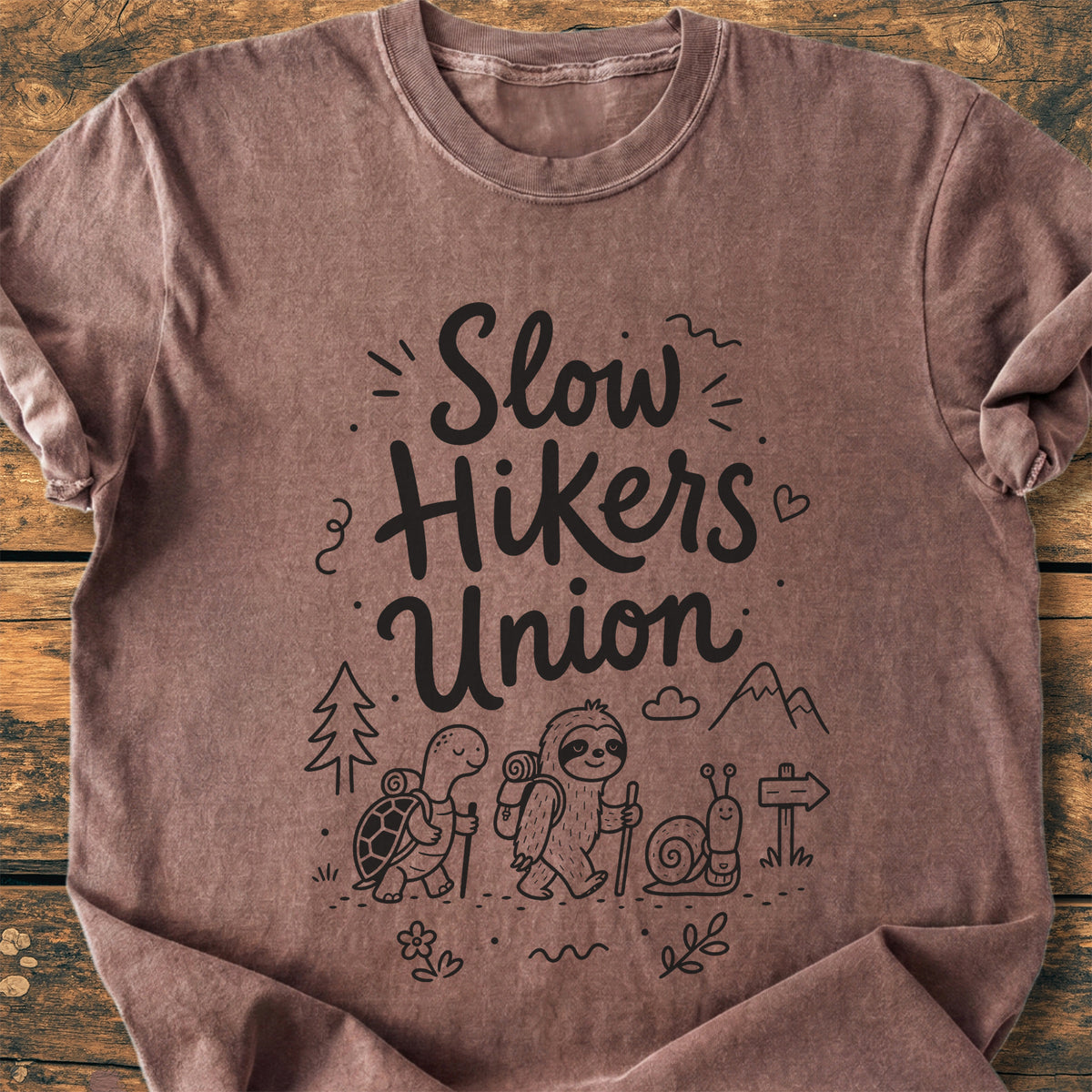Slow Hikers Union - Premium Vintage Tee