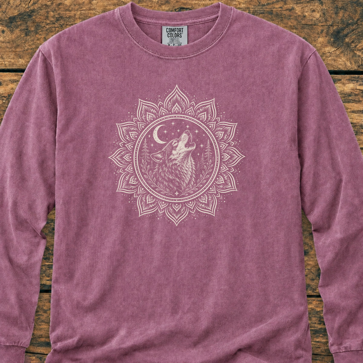 Talking To The Moon Mandala - Long-Sleeve Tee