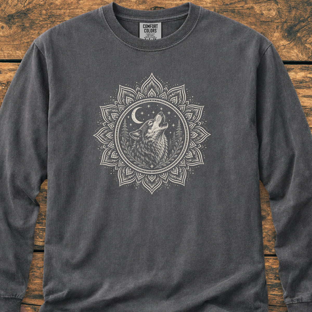 Talking To The Moon Mandala - Long-Sleeve Tee