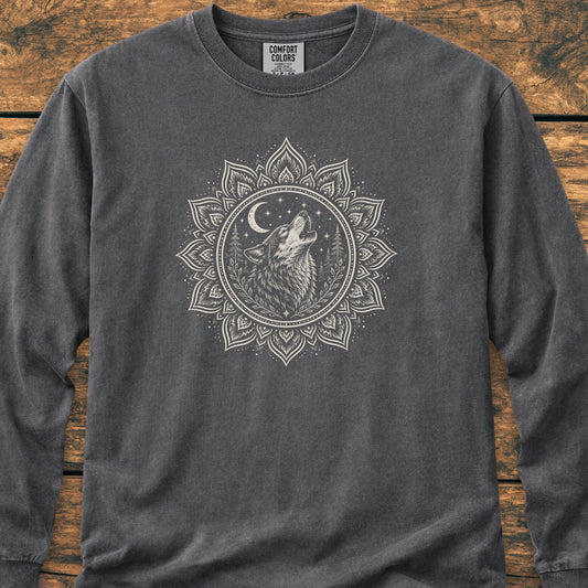 Talking To The Moon Mandala - Long-Sleeve Tee