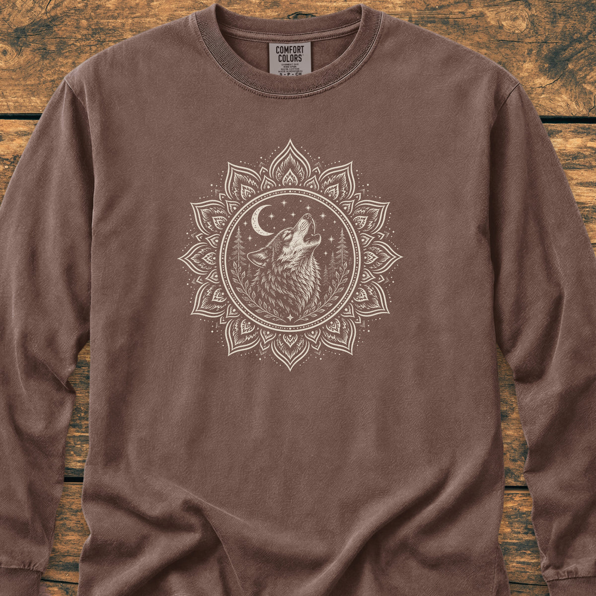Talking To The Moon Mandala - Long-Sleeve Tee
