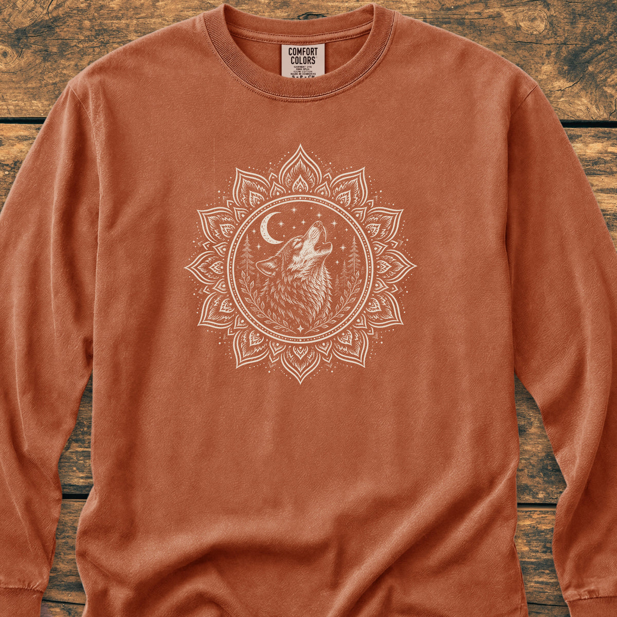 Talking To The Moon Mandala - Long-Sleeve Tee
