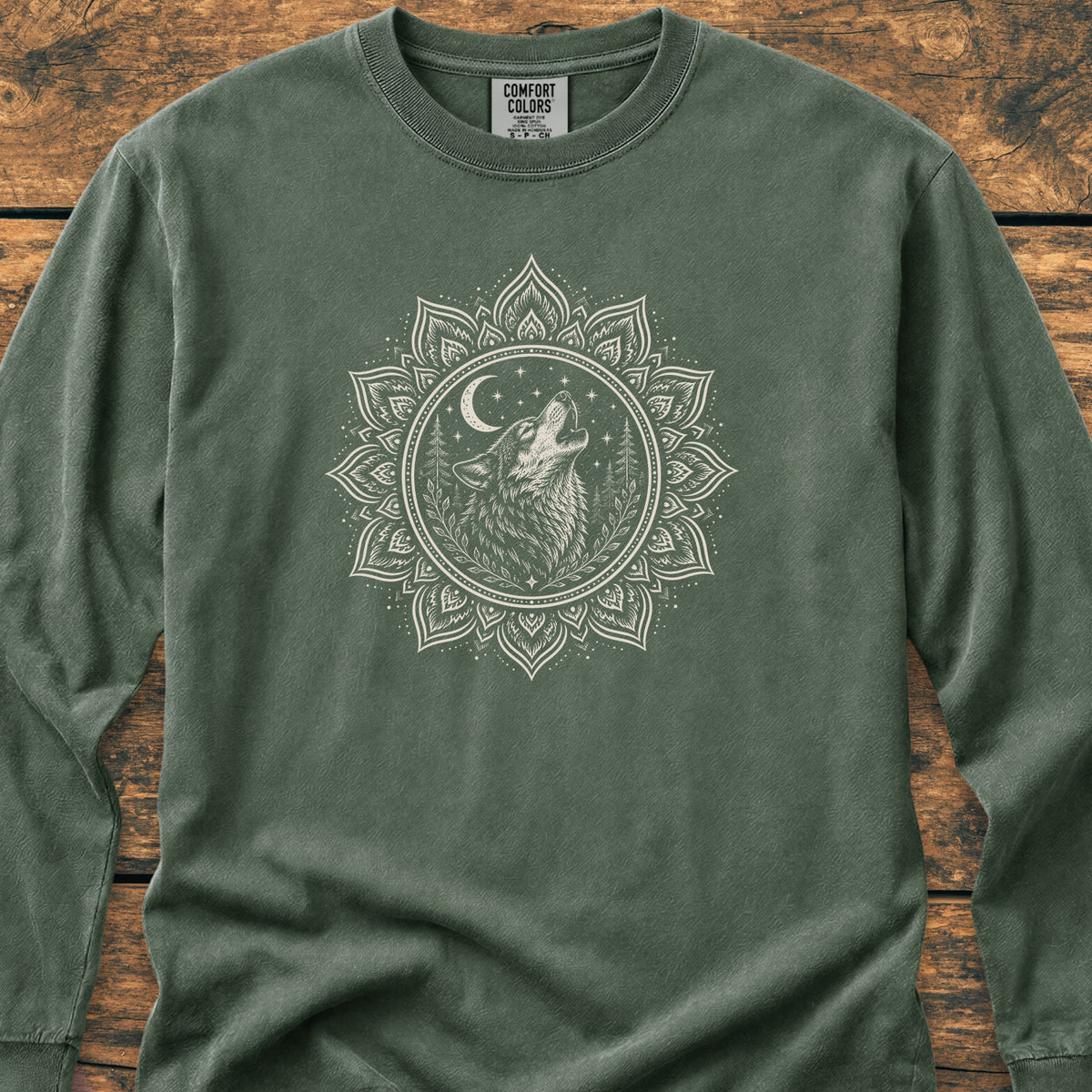 Talking To The Moon Mandala - Long-Sleeve Tee